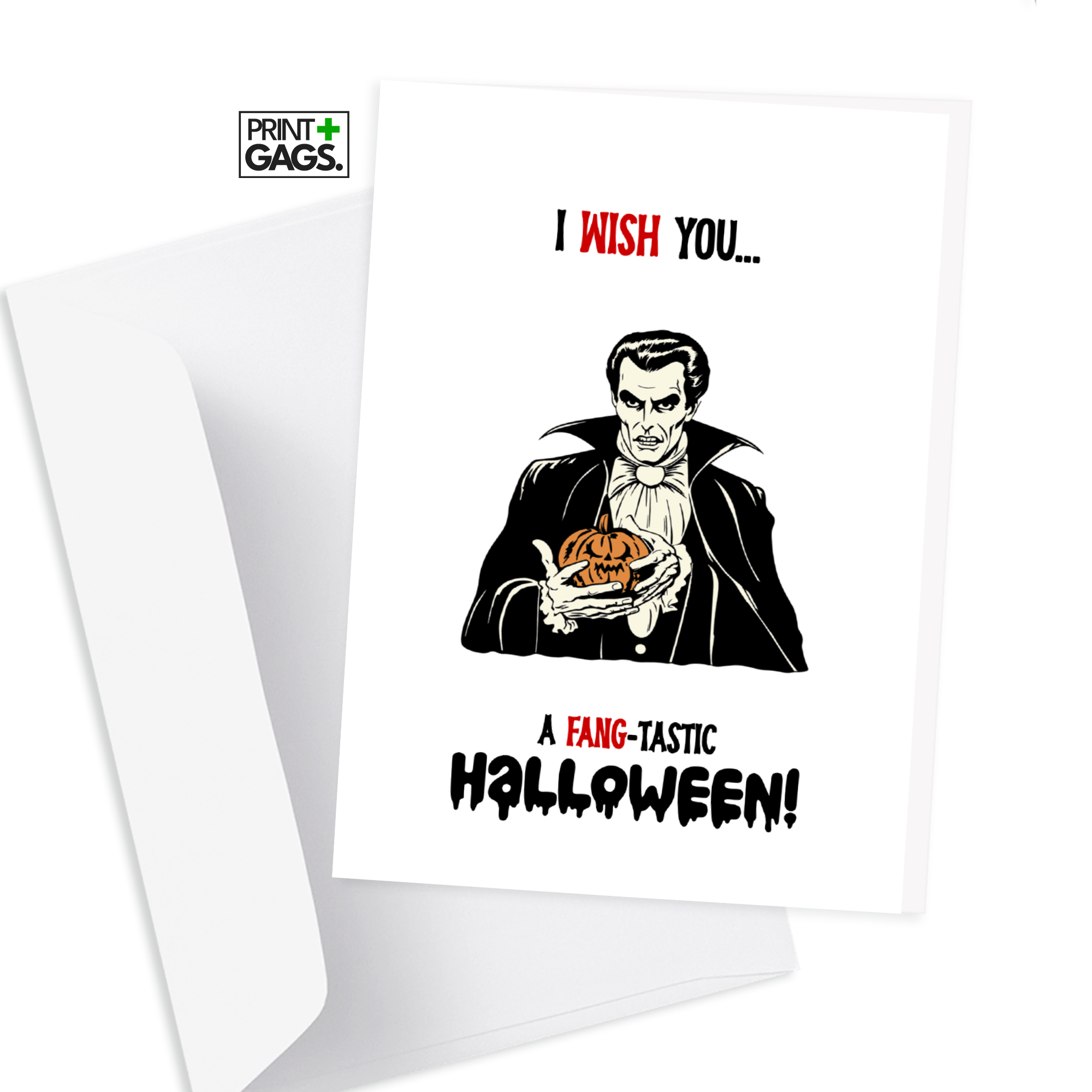 FANG-tastic Halloween Greeting Card