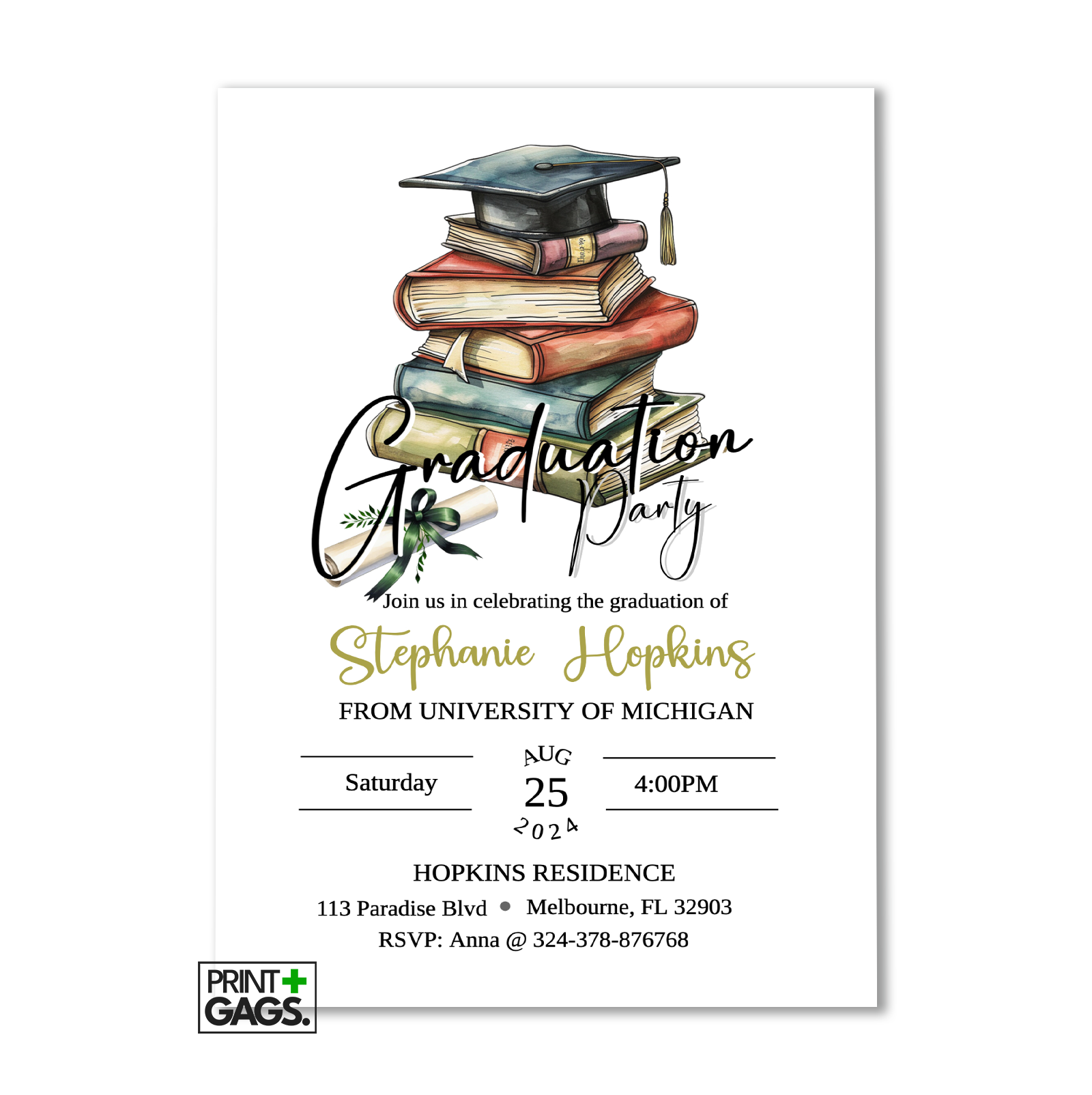 Graduation Invitation Card