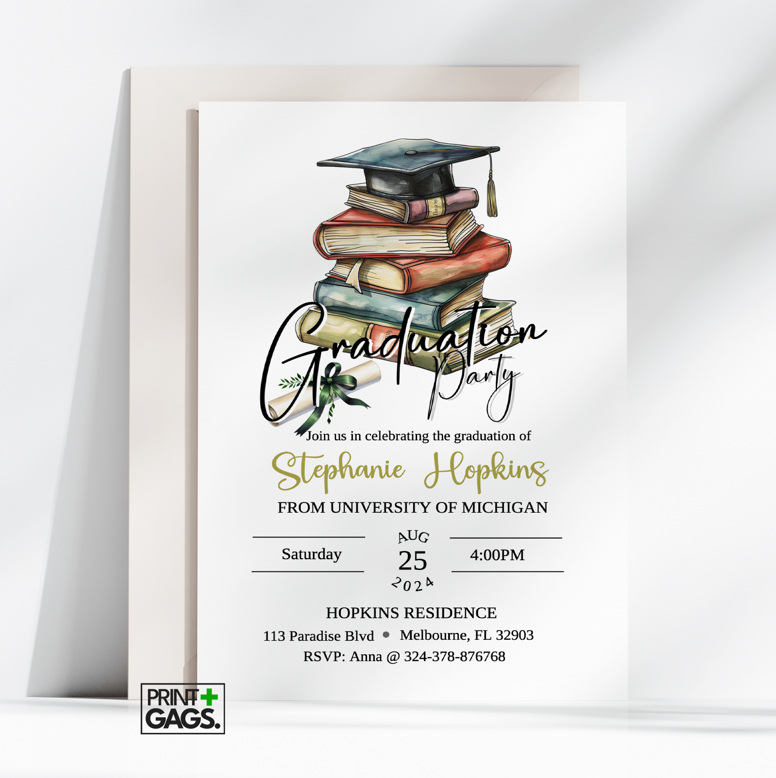 Graduation Invitation Card