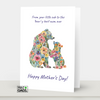 Mama Bear Floral Mother's Day Greeting Card