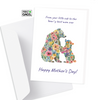 Mama Bear Floral Mother's Day Greeting Card