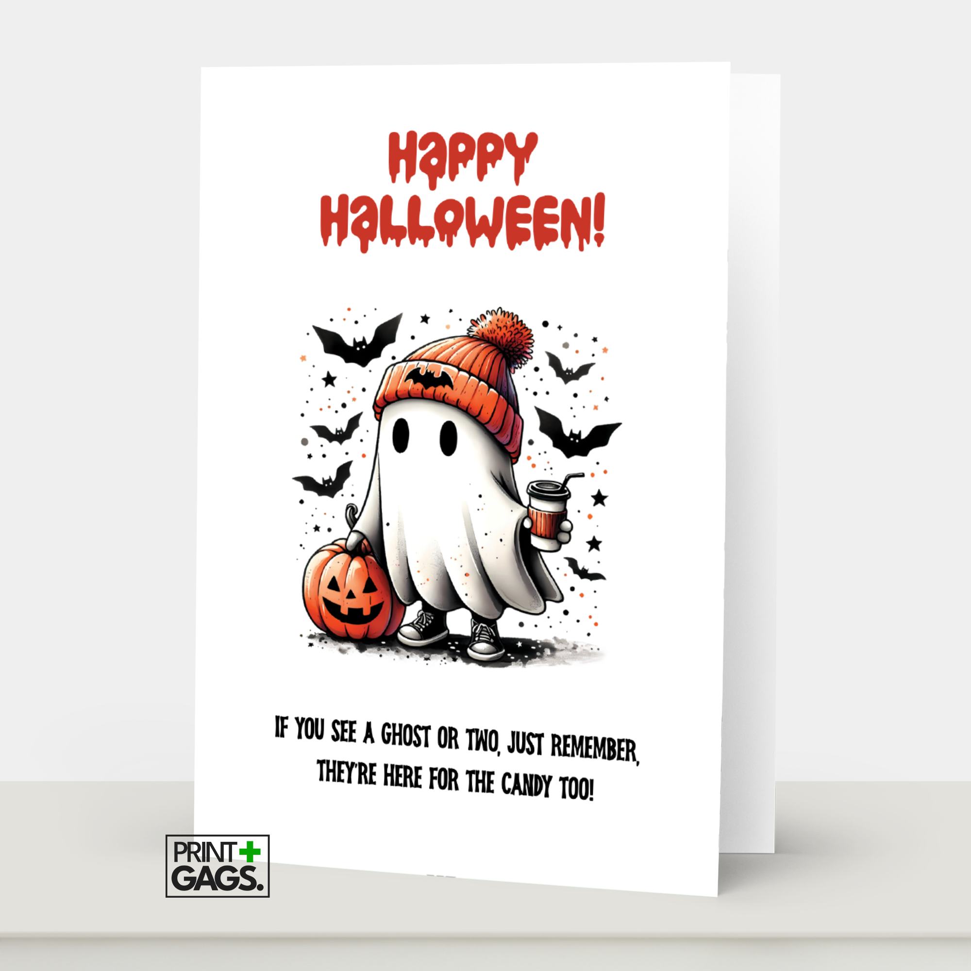 Spook-tacular Halloween Greeting Card