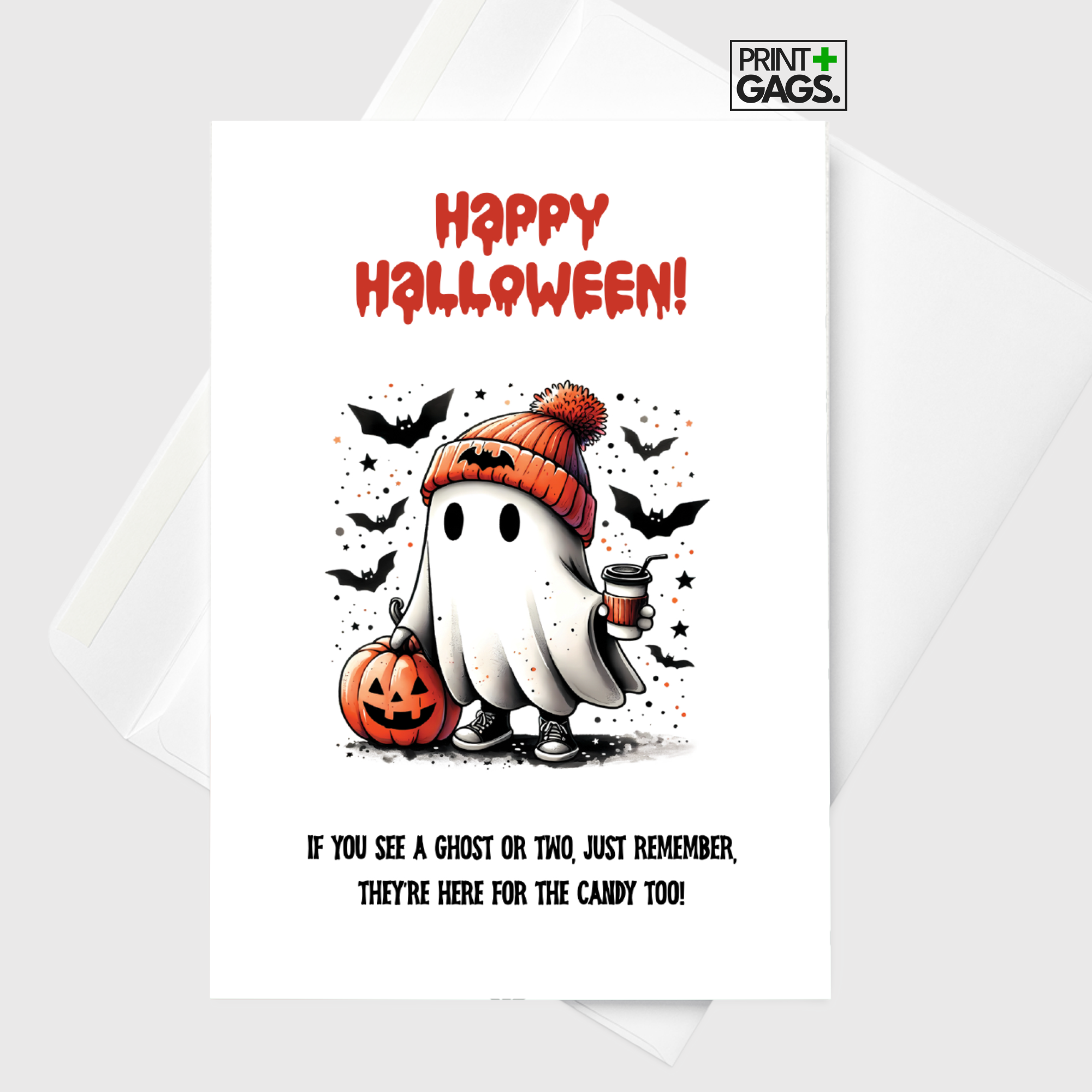 Spook-tacular Halloween Greeting Card