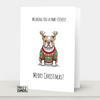 Wishing you a pawsitive Merry Christmas Greeting Card